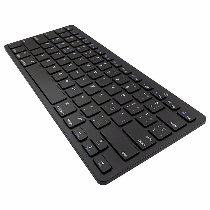 [Spanish Version] X5 78-Key Ultra Thin Wireless Bluetooth-compatible Keyboard Portable Gamer Keyboard for iPad iPhone - Black - 4