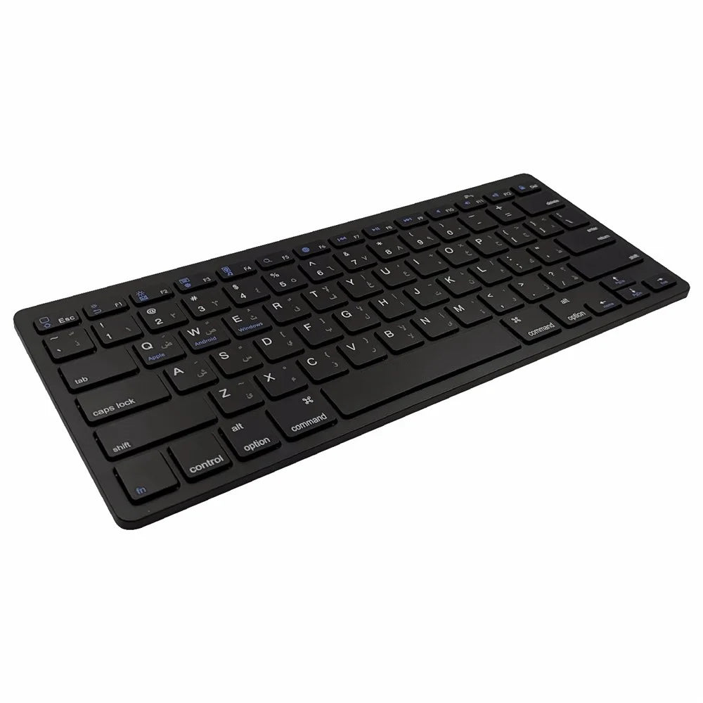 [Persian Version] X5 78-Key Ultra Thin Wireless Bluetooth-compatible Keyboard No Driver for iPad iPhone - Black - 1