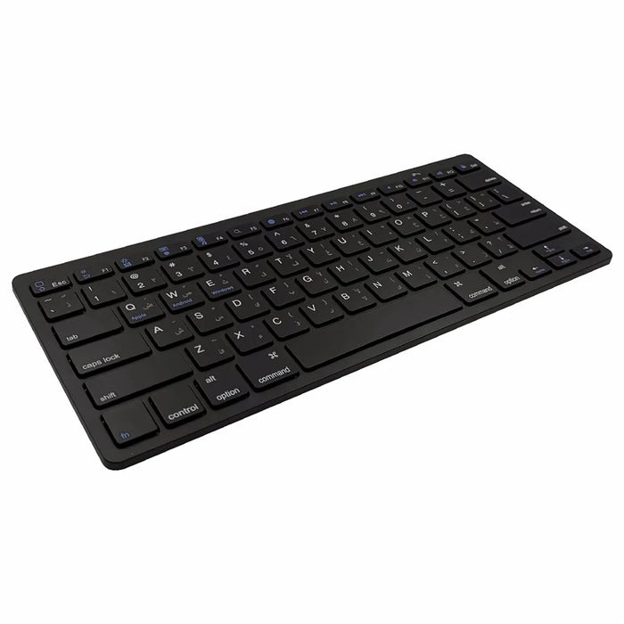 [Persian Version] X5 78-Key Ultra Thin Wireless Bluetooth-compatible Keyboard No Driver for iPad iPhone - Black - 1