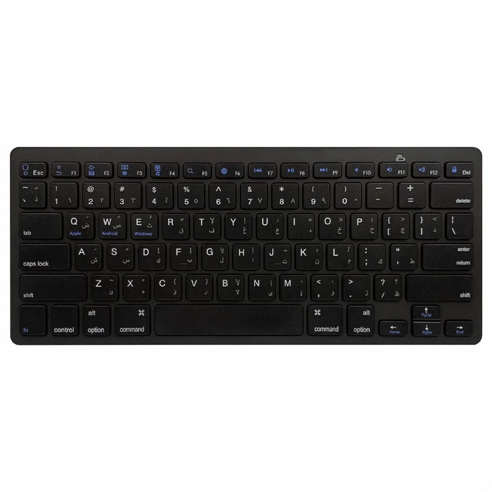 [Persian Version] X5 78-Key Ultra Thin Wireless Bluetooth-compatible Keyboard No Driver for iPad iPhone - Black - 2