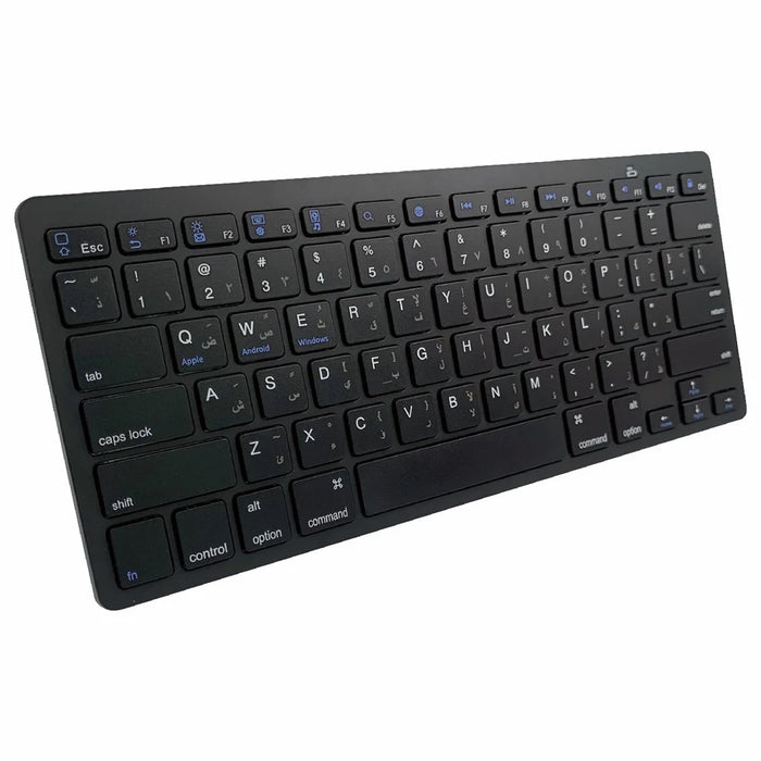 [Persian Version] X5 78-Key Ultra Thin Wireless Bluetooth-compatible Keyboard No Driver for iPad iPhone - Black - 3