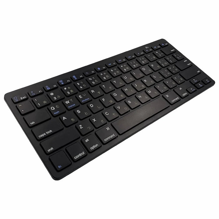 [Japanese Version] X5 Battery Powered 78-Key Ultra Thin Wireless Bluetooth-compatible Keyboard for iPad iPhone - Black - 3