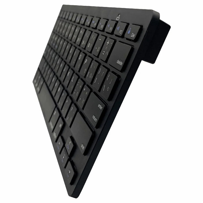 [Japanese Version] X5 Battery Powered 78-Key Ultra Thin Wireless Bluetooth-compatible Keyboard for iPad iPhone - Black - 4