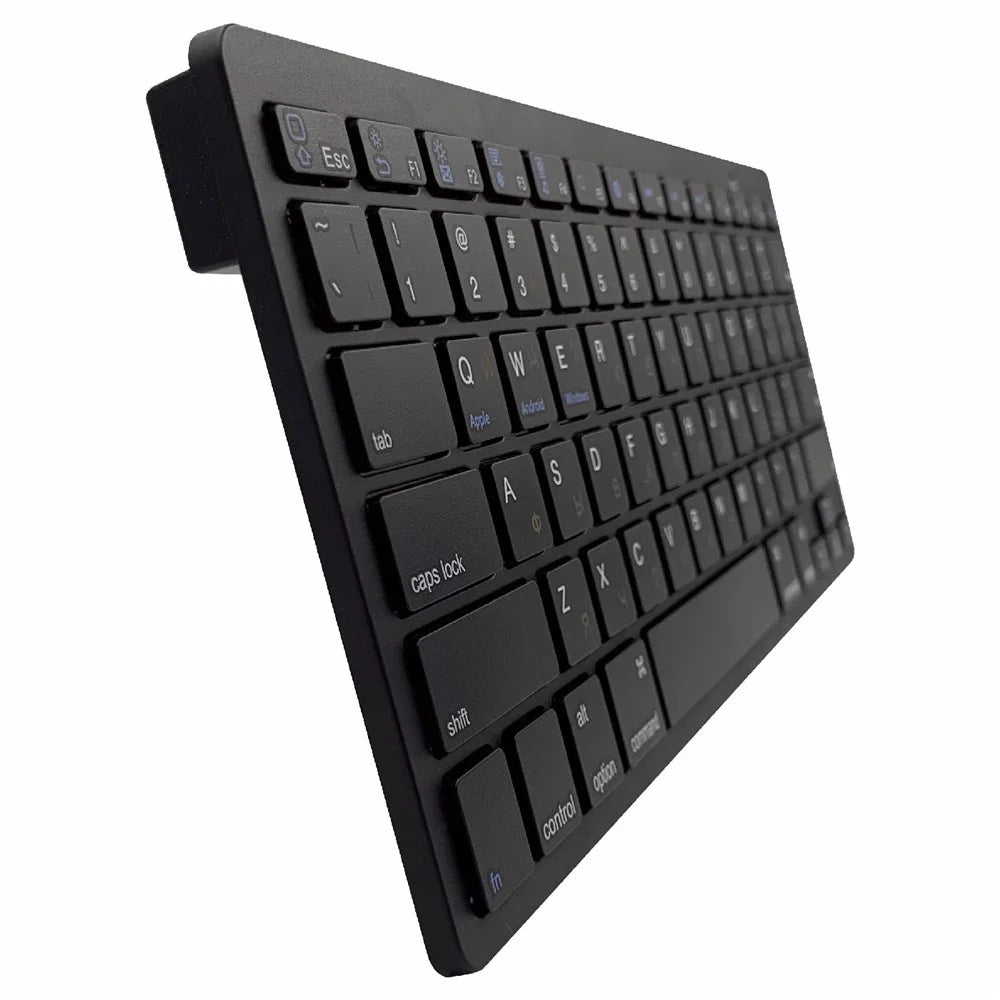[Russian Version] X5 78-Key Ultra Thin Soft Touch Wireless Bluetooth-compatible Keyboard for iPad iPhone - Black - 5