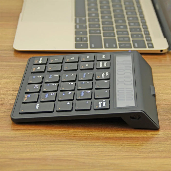 SUNREED KC9001S Bluetooth-compatible Numeric Keypad LCD Display 29-Keys Desktop Business Calculator for Laptop Computer - Black - 3