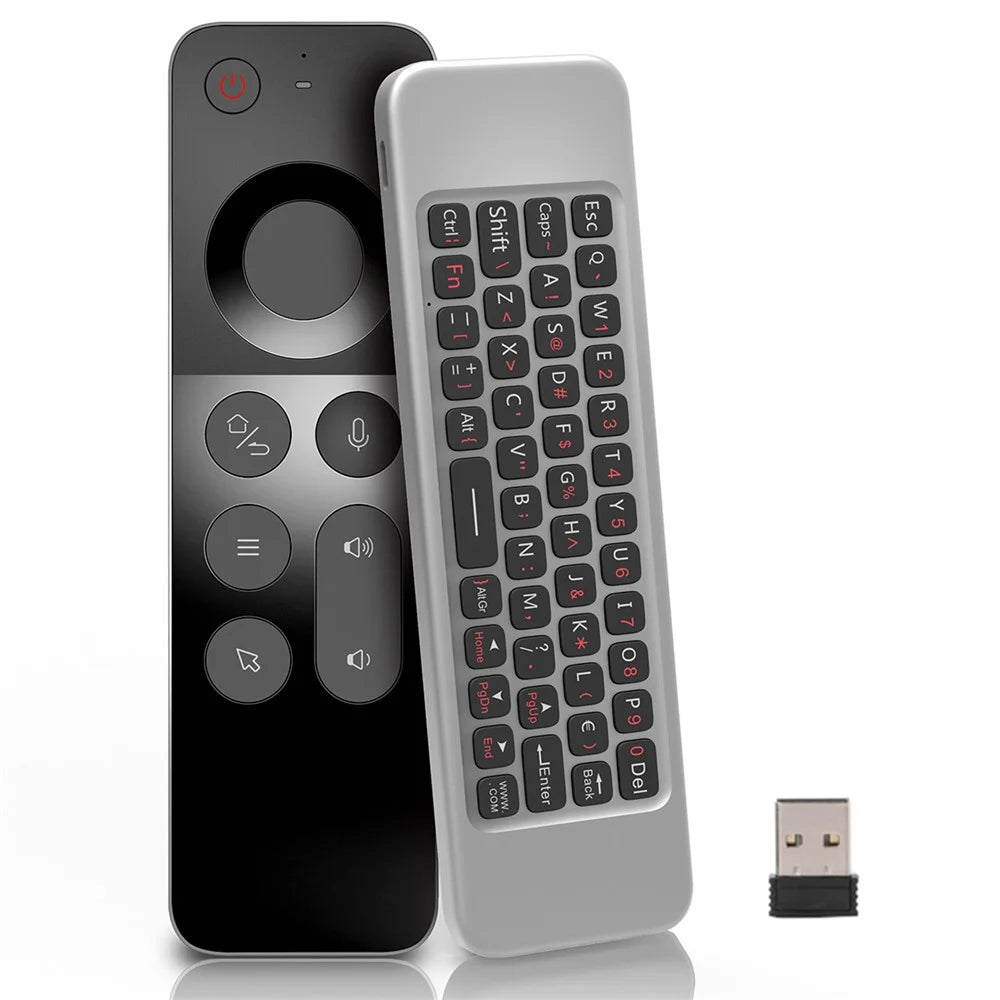 WECHIP W3 2.4G 3-in-1 2.4G Wireless Keyboard Voice Air Mouse Remote Controller - 1