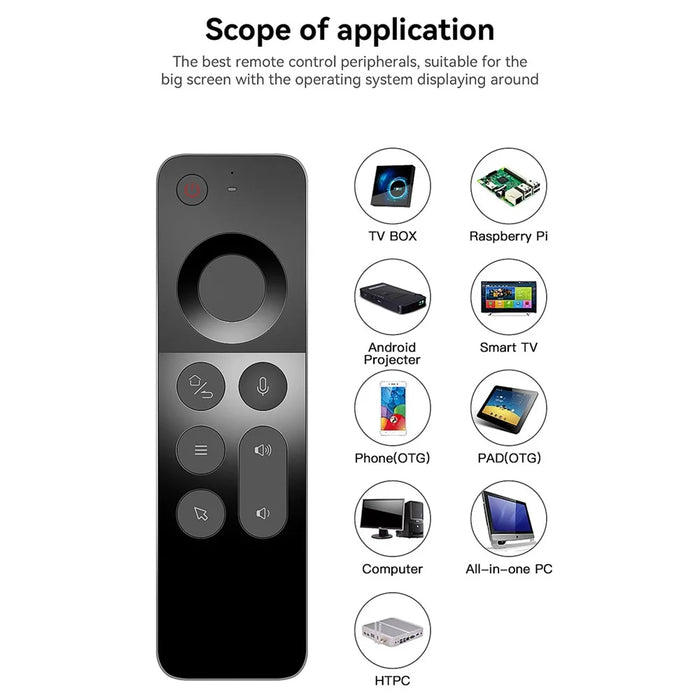 WECHIP W3 2.4G 3-in-1 2.4G Wireless Keyboard Voice Air Mouse Remote Controller - 2