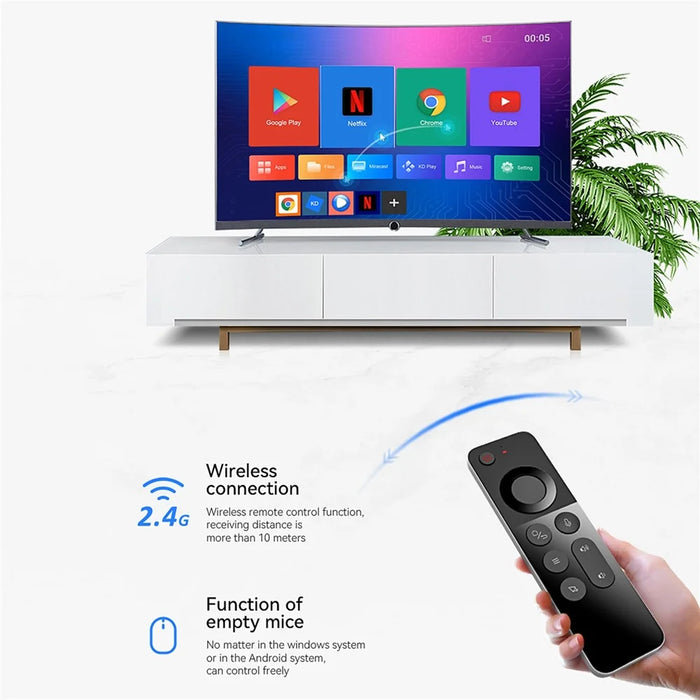 WECHIP W3 2.4G 3-in-1 2.4G Wireless Keyboard Voice Air Mouse Remote Controller - 3