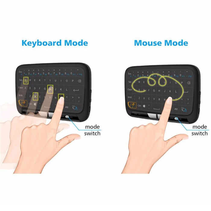 H18 2.4G Mini Wireless Virtual keyboard with QWERTY Touch Pad for Smart TVs/PS3/Set-Top Boxes - 4