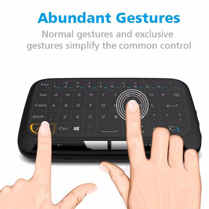 H18 2.4G Mini Wireless Virtual keyboard with QWERTY Touch Pad for Smart TVs/PS3/Set-Top Boxes - 6