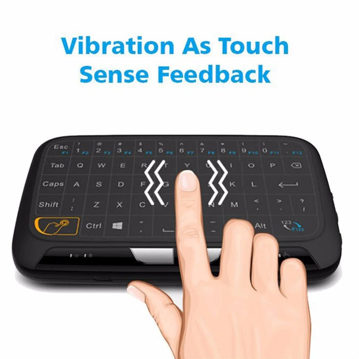 H18 2.4G Mini Wireless Virtual keyboard with QWERTY Touch Pad for Smart TVs/PS3/Set-Top Boxes - 7