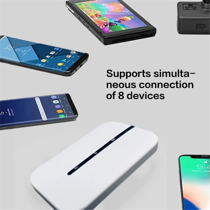 M8 Portable 4G LTE Router 150Mbps High Speed Pocket WiFi Hotspot Modem, EU Version - 6