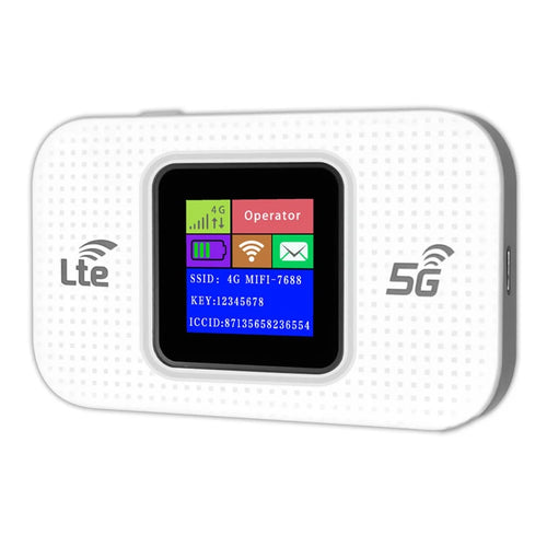 MF68E 4G LTE Wi-Fi Router Type-C Interface Color Display Built-In 3000mAh Battery Portable Router - Europe and Asia Version - 1
