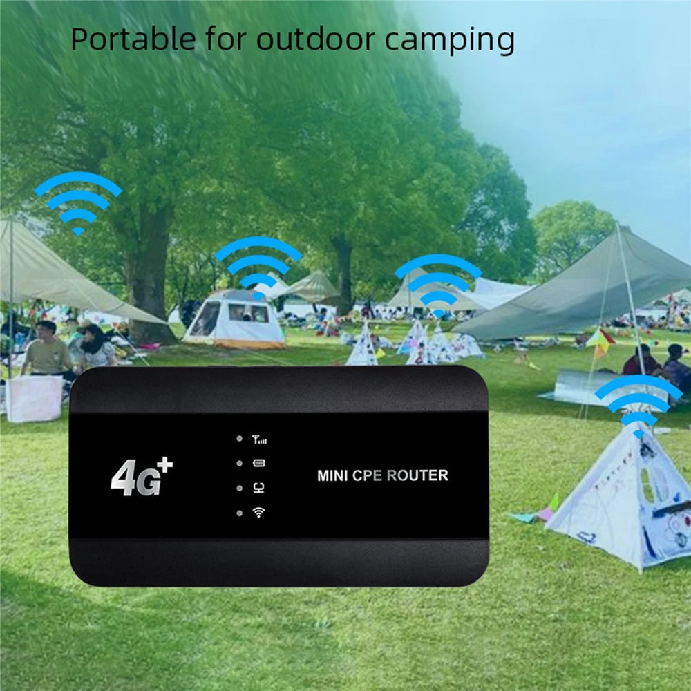 M10-EW WiFi 6 Portable Wireless Router 150Mbps 4G LTE CPE Router Modem with Ethernet Port - 7