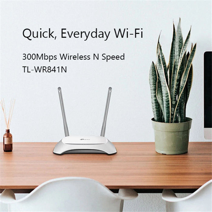 TP-LINK WDR841 300Mbps 2.4G WiFi Extender Repeater Wireless Network Signal Booster Router - White / US Plug - 3