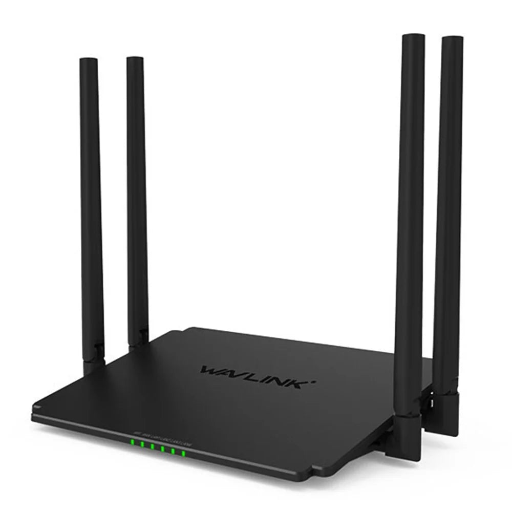 WAVLINK WS-WN532A3-B AC1200M Wireless Routers WPA2-PSK 300Mbps Dual Band Wireless Repeater with 4 Antennas - US Plug - 2