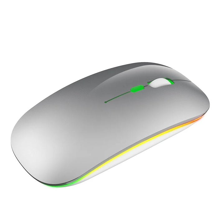 M40 2.4G Wireless Computer RGB Mouse with USB Nano Receiver - Silver - 4
