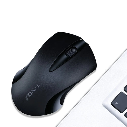 T-WOLF Q2 Portable Computer Mice for PC Notebook Laptop Wireless Mouse - Black - 1