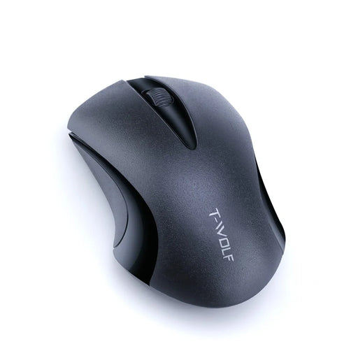T-WOLF Q2 Portable Computer Mice for PC Notebook Laptop Wireless Mouse - Black - 2