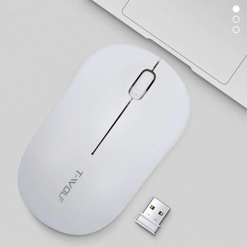 Q4 2.4G Wireless Mouse Portable Computer Mice for PC Notebook Laptop - White - 1