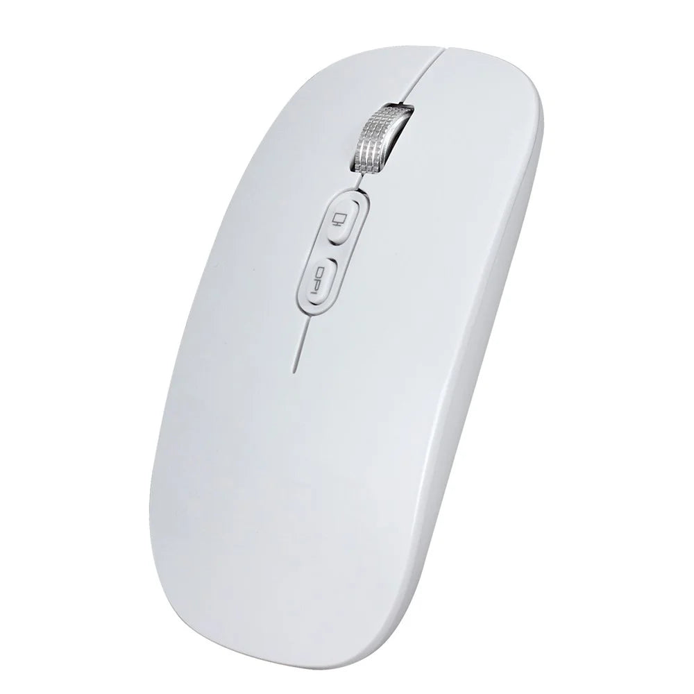 HXSJ M103 USB Wireless Computer Mouse 2.4G Receiver Ultra Slim Adjustable DPI Optical Mouse - White - 5