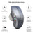 HXSJ T32 2.4G Wireless Ergonomic Vertical Optical Gaming Mouse Adjustable DPI Computer Mice - Grey - 5