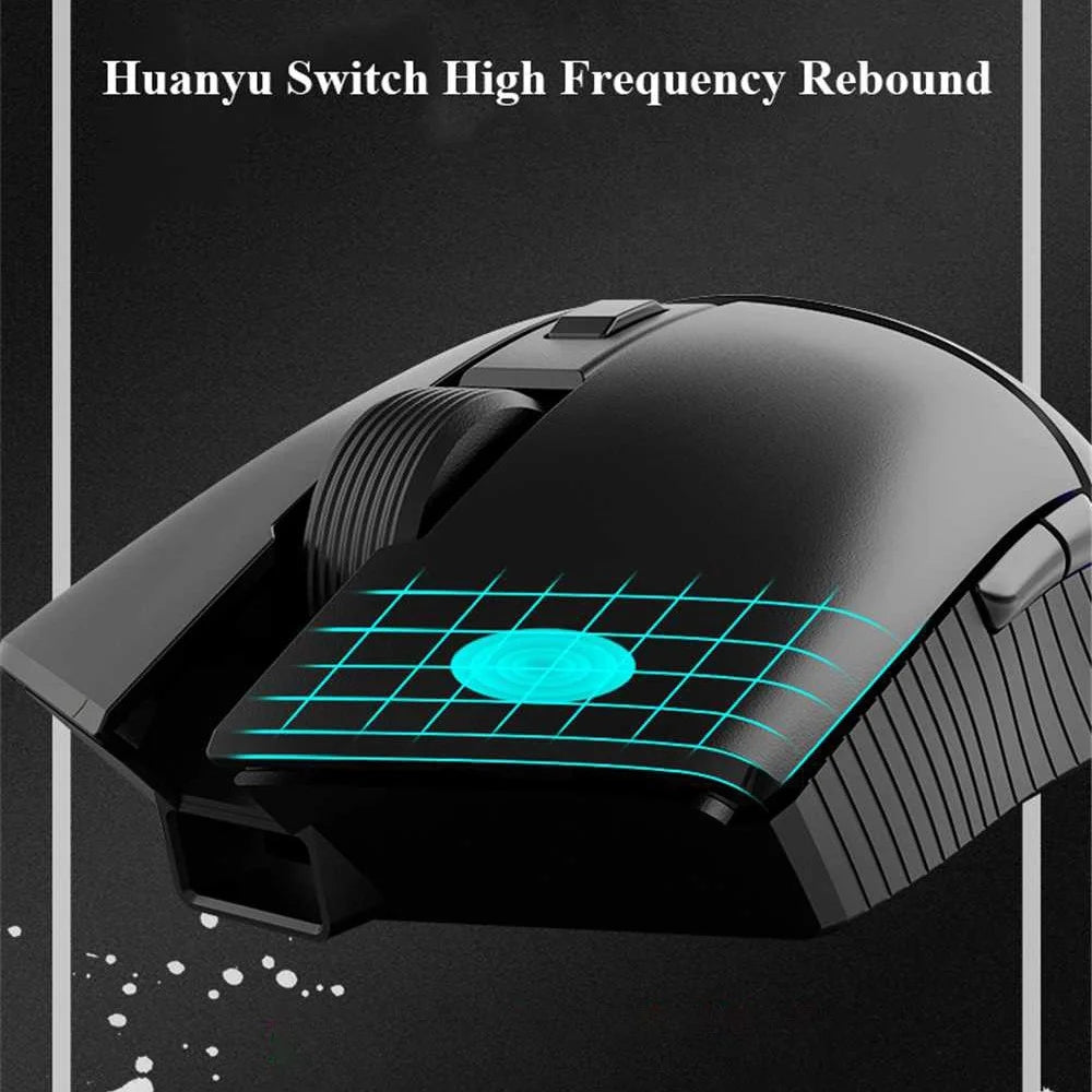 AJAZZ i309Pro Dual Mode 2.4G Wireless Rechargeable Gaming Mouse 8 Keys RGB Light 16000DPI Computer Laptop Mice - 4
