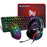 T-WOLF TF400 USB Wired RGB Rainbow Backlit Gaming Keyboard + Mouse + Gaming Headset + Mouse Pad Combo LED Backlit Wired Gamer Bundle for Gaming/Working - 1