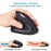 USB Charging Left Hand Vertical Wireless Mouse 800/1200/1600 DPI Gaming Mice for Laptop PC - 3