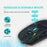 E39 Rechargeable 2.4G Wireless Gaming Mouse 1600DPI RGB Breathing Light Computer Laptop Ergonomic Mice - Black - 5