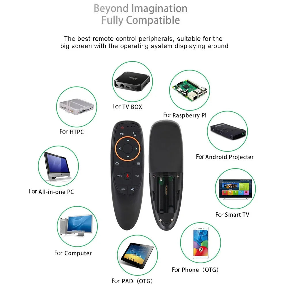 G10 2.4GHz Wireless Mouse Remote Controller Voice Control Device for Laptop PC Android TV Box - 4