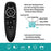 G10S Pro 2.4G Wireless Air Mouse Remote Controller with Backlit and Gyro Sensor for Android TV Box Support Voice Search - 3
