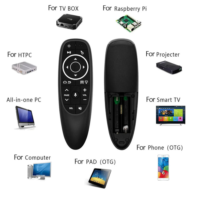 G10S Pro 2.4G Wireless Air Mouse Remote Controller with Backlit and Gyro Sensor for Android TV Box Support Voice Search - 6