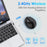 E11 2.4G Wireless Mouse Portable Vertical Ergonomic Mouse with 6 Keys/3 Adjustable DPI (Dry Battery Version) - Black - 2