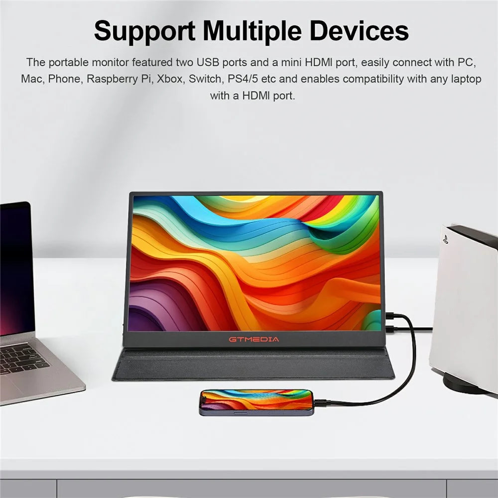 GTMEDIA Mate 173F 1080P 17.3-inch FHD IPS Screen Monitor Laptop Extended Gaming Display Screen - US Plug - 7