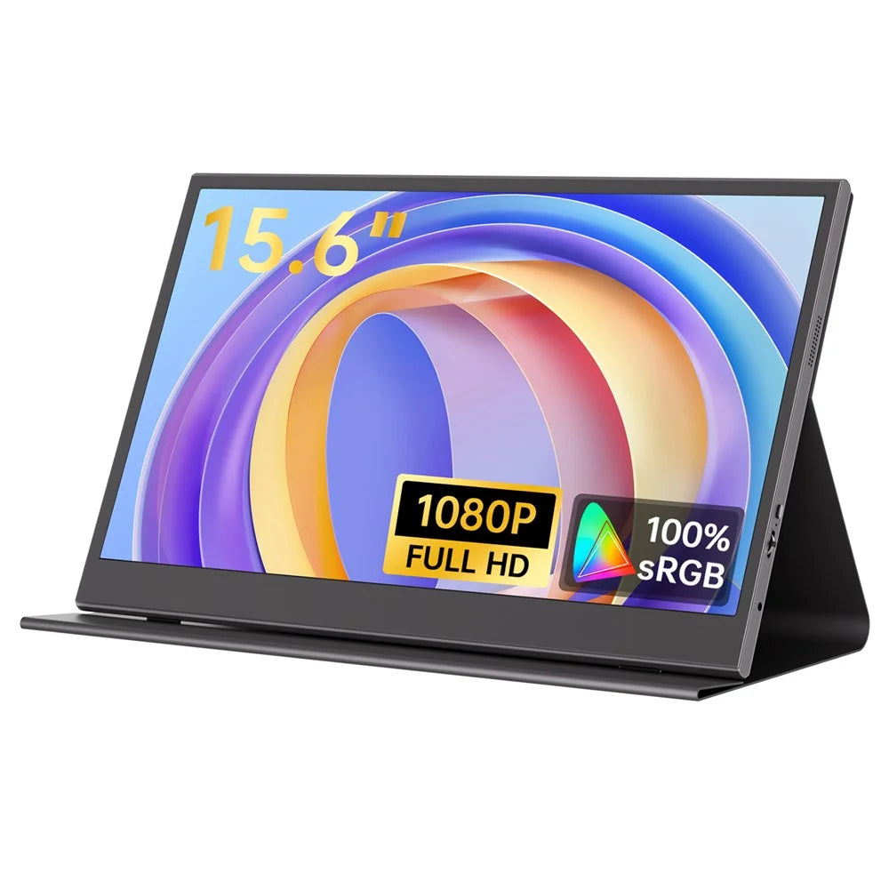 M156F04 15.6 Inch Portable Monitor Computer Screen Casting 1920x1080 60Hz HD Display Extension Screen - 1