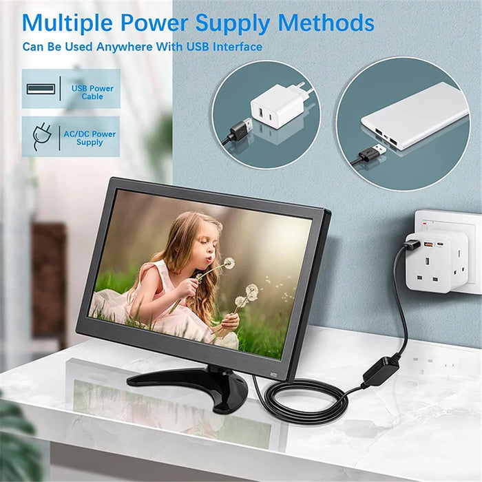 RX-105A 15.6-inch Security Monitor 1366x768 LED Display with Remote Control - EU Plug - 5