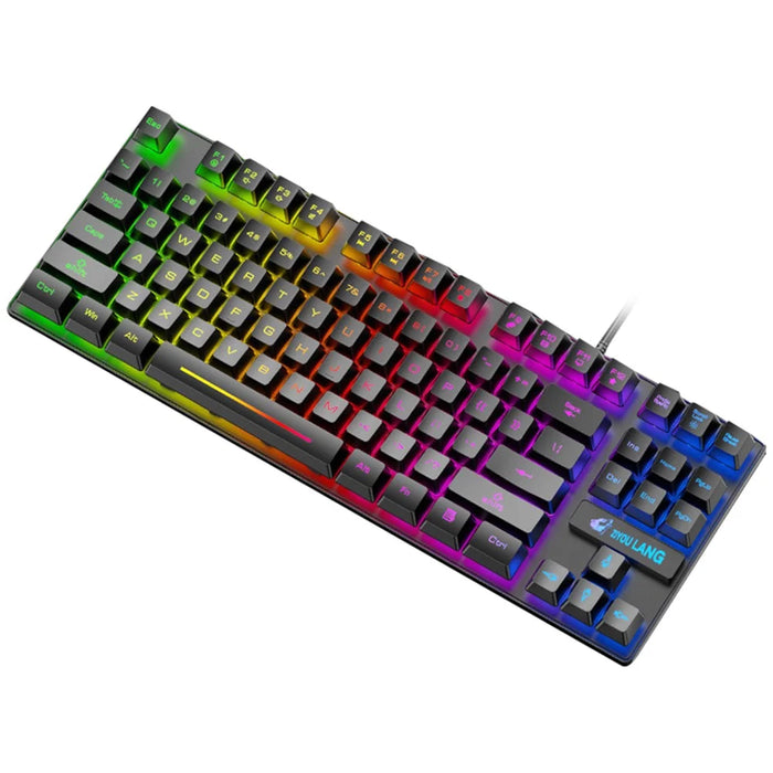 FREE WOLF K16 87-Key Backlight Professional Gaming Keyboard - 1