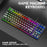 FREE WOLF K16 87-Key Backlight Professional Gaming Keyboard - 2