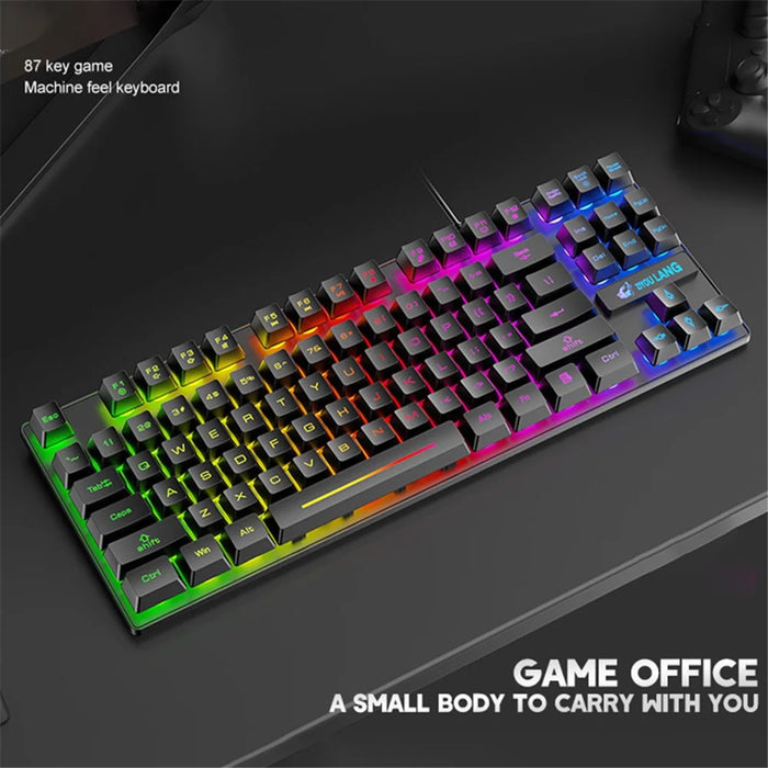 FREE WOLF K16 87-Key Backlight Professional Gaming Keyboard - 5