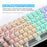 Y-FRUITFUL K10 Mechanical 100-Key Type-C Wired Keyboard with Clear Keycap - Transparent White - 4