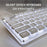 EWEADN GX710 Stylish Home Office Computer Laptop Keyboard USB Wired Mute Backlit Keyboard - White Backlit - 2