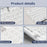 EWEADN GX710 Stylish Home Office Computer Laptop Keyboard USB Wired Mute Backlit Keyboard - White Backlit - 4