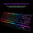 EWEADN GX330 Computer Laptop E-Sport Keyboard USB Wired Backlit Gaming Keyboard - White / Rainbow Light - 4
