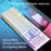 EWEADN GX330 Computer Laptop E-Sport Keyboard USB Wired Backlit Gaming Keyboard - White / Rainbow Light - 5