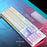 EWEADN GX330 Computer Laptop E-Sport Keyboard USB Wired Backlit Gaming Keyboard - White / Rainbow Light - 7