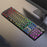 EWEADN GX30 Retro Punk Computer Laptop Keyboard USB Wired Backlit Gaming Keyboard - Black / Rainbow Light - 1