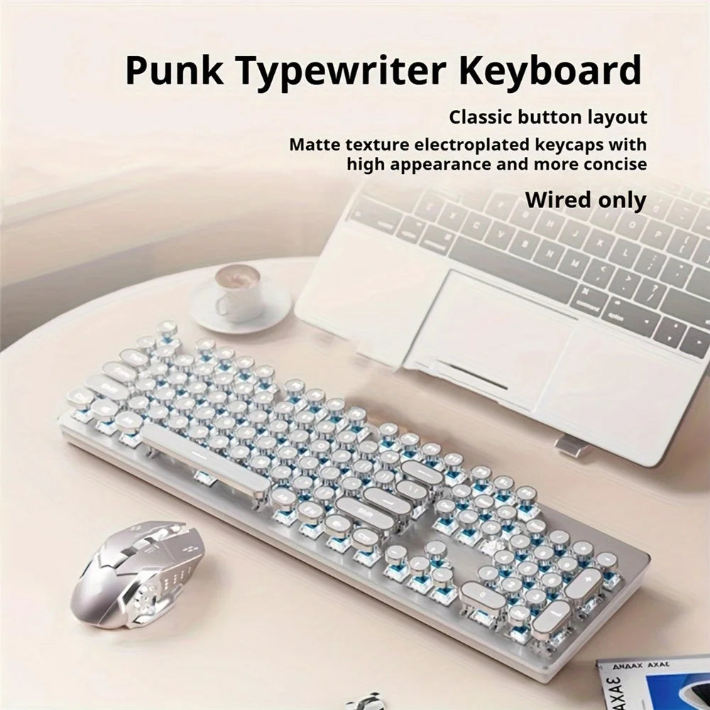 EWEADN TK950 Bluetooth-compatible / Wired / 2.4G Wireless Rechargeable Keyboard Computer Mechanical Keyboard - Red Switch - 3