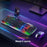 INPHIC K2 104-Key Wired Gaming Keyboard Metal Panel Mechanical Keyboard with 7 Color Backlit - 2