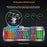 INPHIC K2 104-Key Wired Gaming Keyboard Metal Panel Mechanical Keyboard with 7 Color Backlit - 3